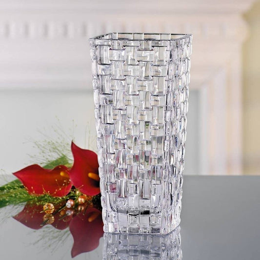 Diamond Glass Vase | Chic Flower Vase for Home Decor | Ideal for Indoor Plant