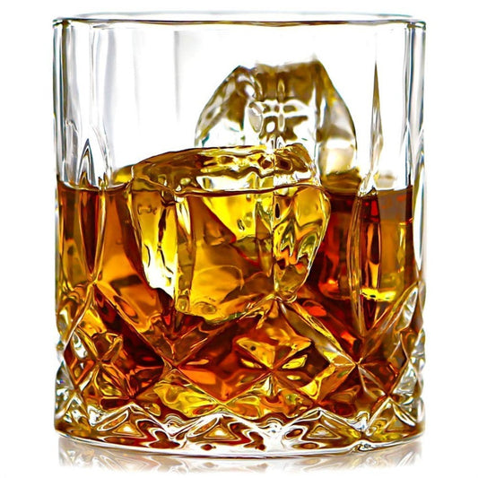 Opera Crystal Whiskey Glasses Set of 6 - 225ml Bar Glasses for Drinking Whisky, Scotch, Cocktails