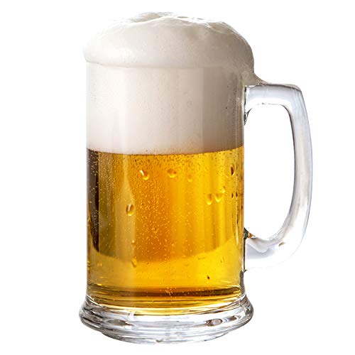 Italian Premium Luxury Stylish Heavy Base Diamond Cut Beer Mug Set of - 400ML