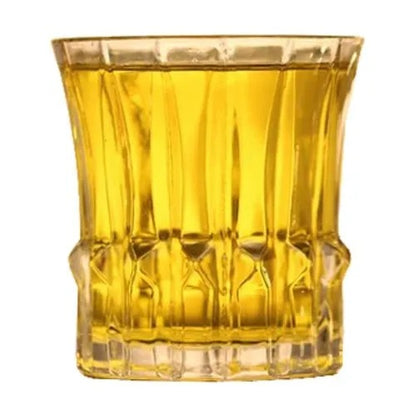 Italian Premium Big Whiskey Glasses - Set of 6, Transparent, Drinking Whisky Glass - Bar Glasses for Alcoholic and Cocktail Drinks