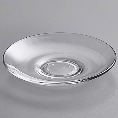 Glass Saucer 120ML - Set of 6 | Microwave-Safe Glass Plate