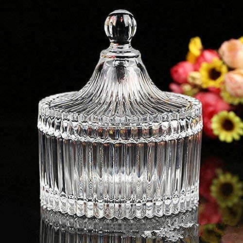 Crystal Candy Jar Set With Glass Lid | Glass Jar Glass Candy Box