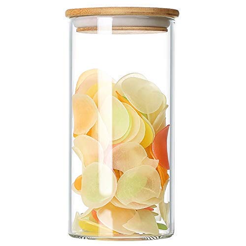 Glass Jar with Wooden Lid - 1400 ML