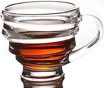 Honey Tea Cup 210ML 6PCS - Elegant Glassware Set for Cappuccinos, Espresso, Milk, and More