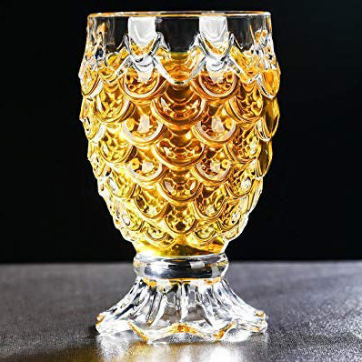 Crystal Clear Pineapple Shaped Juice Glasses and Water Glasses for Cocktail Rum Beer Whiskey Wine mocktail