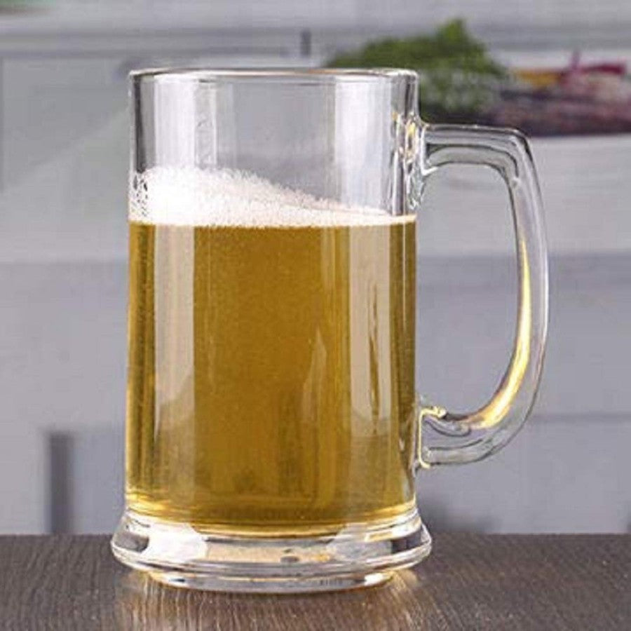 Italian Premium Luxury Stylish Heavy Base Diamond Cut Beer Mug Set of - 400ML