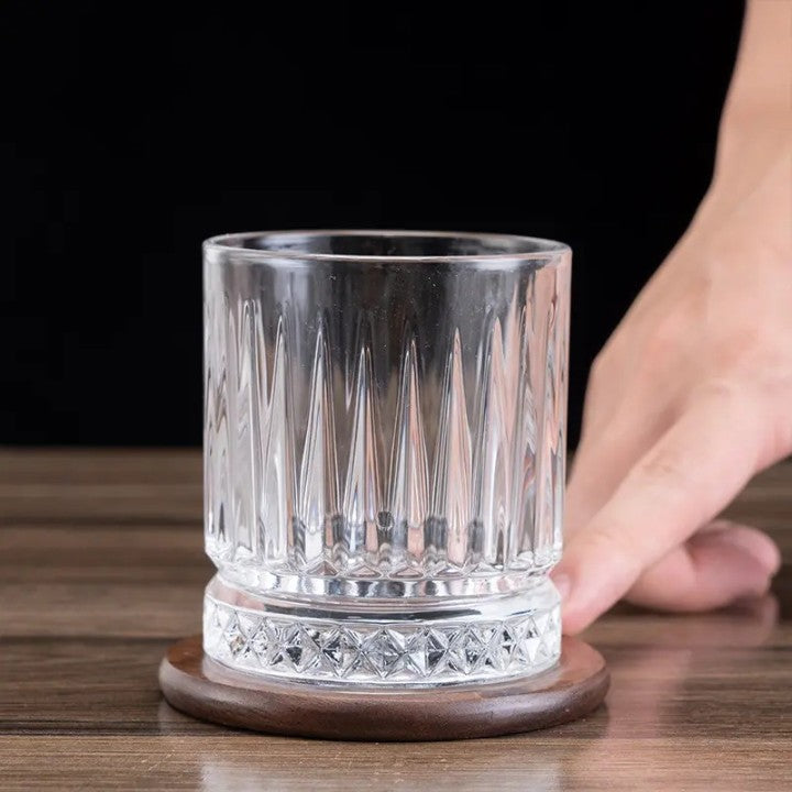 Italian Premium Nest Design Whiskey Glasses - Set of 6- 320ML | Barware for Scotch and Cocktail Drinks