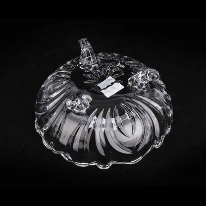 Crystal Glass Fruit 3 Leg Bowl - Large Decorative Serving Bowl