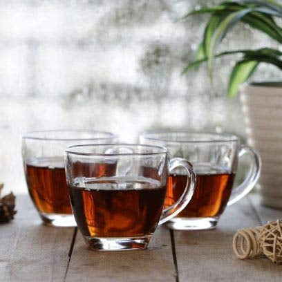 Square Tea Cup - 150ml Capacity, Set of 6, Multipurpose Jumbo Glass Cups