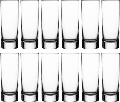 Water Glasses Set of 6 - 270ML Transparent Long Glass | Highball Glasses | Juice Glass