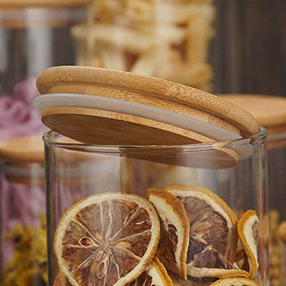 Glass Jar with Wooden Lid - 1400 ML