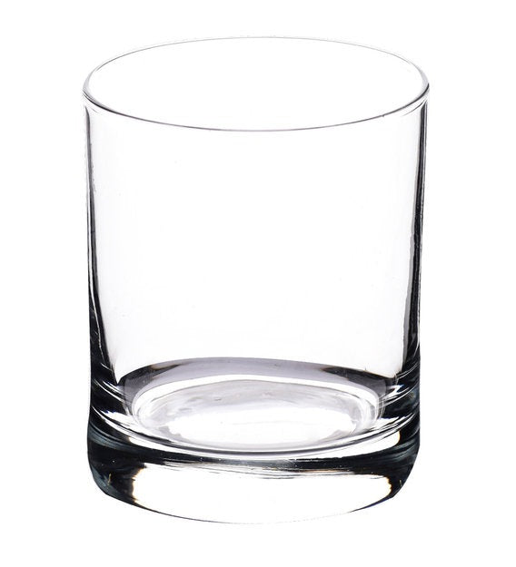 Plaza Round Whisky 290ML - Set of 6 | Crystal Cut Barware Drinking Glasses for Alcoholic &  Cocktail Drinks"