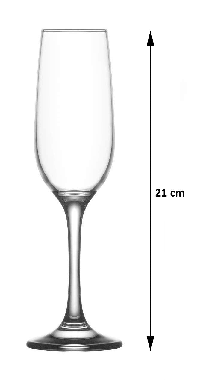 Italian Premium Luxury Champagne Flutes - Elegant and Stylish Long Stem Crystal Glasses