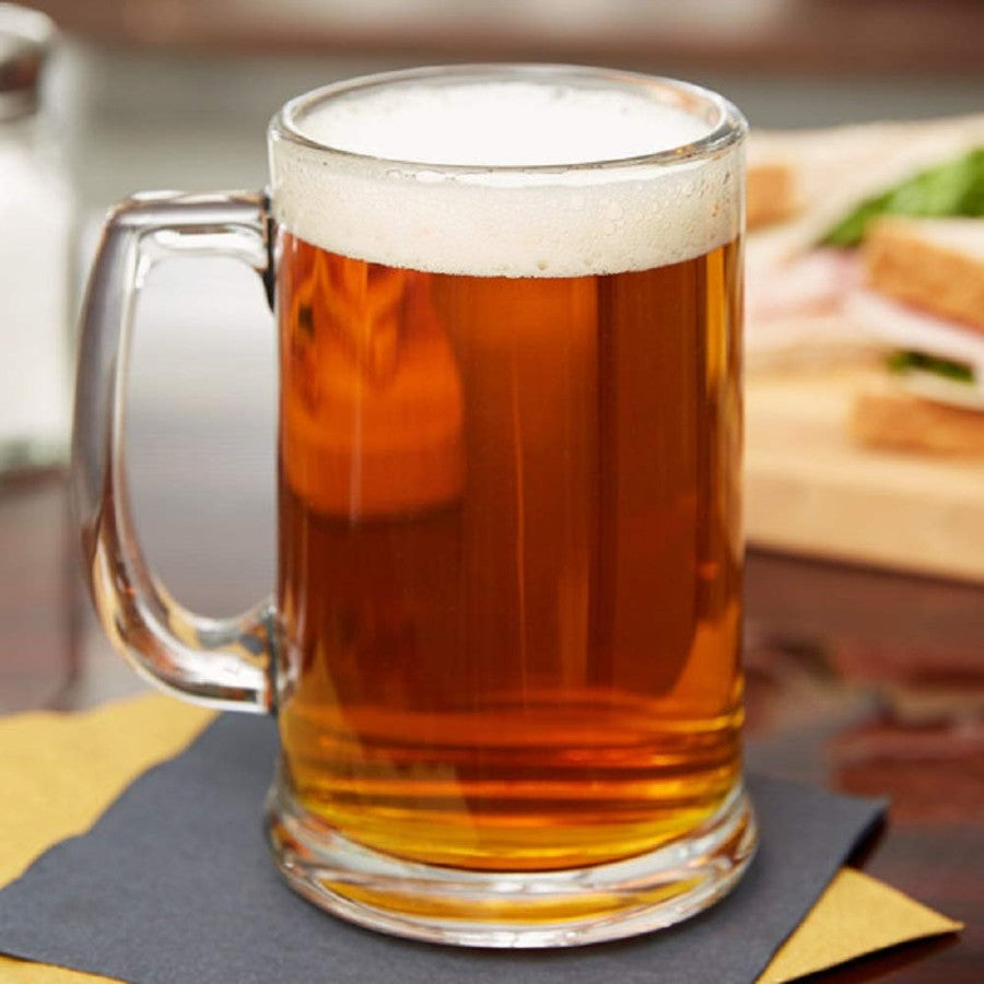 Italian Premium Luxury Stylish Heavy Base Diamond Cut Beer Mug Set of - 400ML