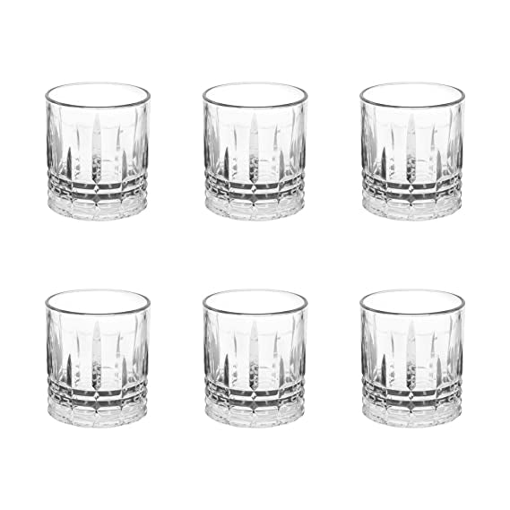 Unbreakable Stemless Wine & Whiskey Glasses - Set of 6 - 310 ML | Shatterproof Glassware