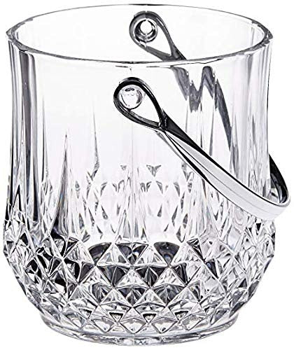 Crumple Whiskey Tumbler 280ML - Set of 6 Crystal Cut Barware Drinking Glasses for Whisky & Cocktail Drinks